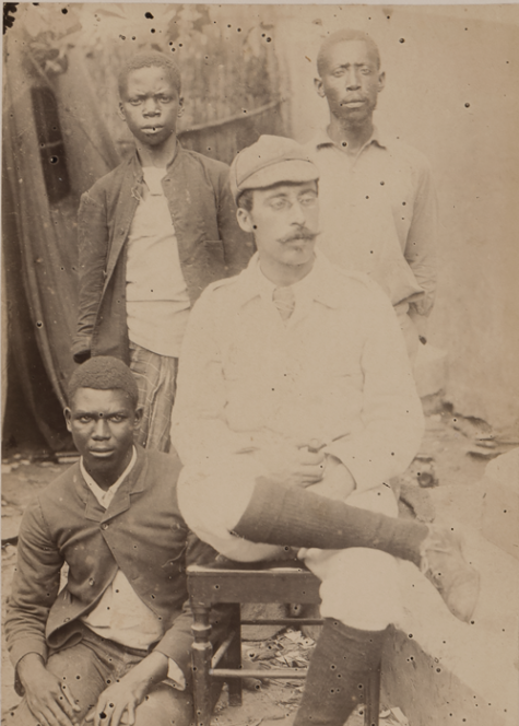 Freire d’Andrade e chefes dos carregadores em Inhambane.